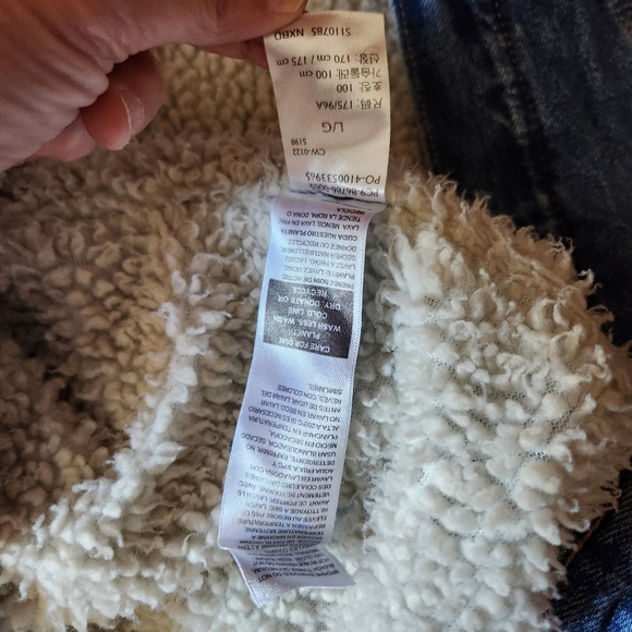 Levis Signature Gold Denim Blue Jean Jacket Mens Large - Picture 14 of 16